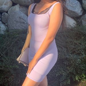 Lilac mini dress